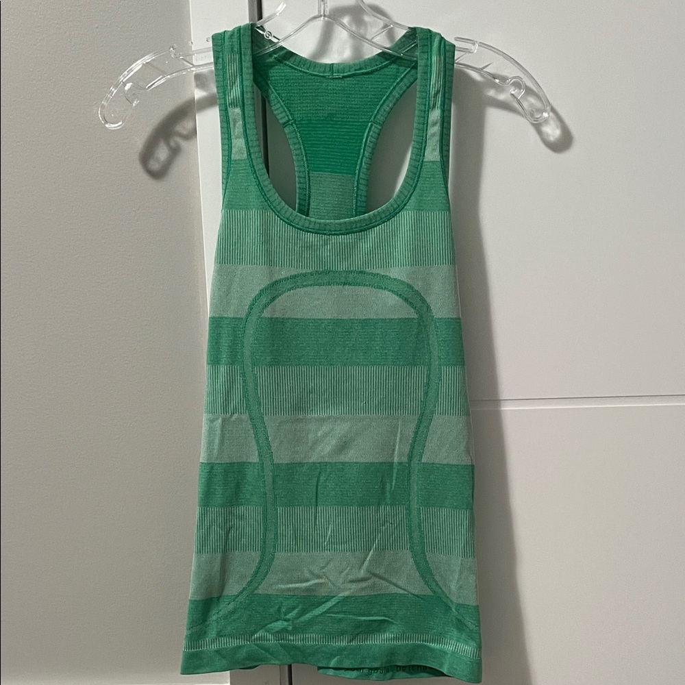 lululemon athletica Emerald Striped Tank Top